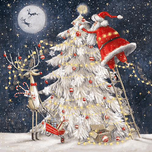 Biglietto di Natale singolo ricordo olografico lenticolare 3D divertente eye popping festivo - Foto 17 di 25