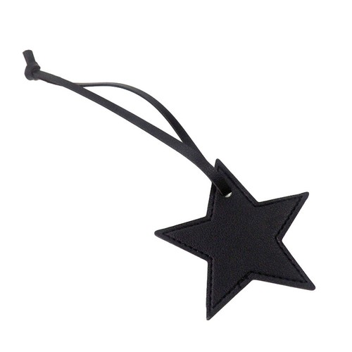 Bolso estrella de cuero suave hecho a mano encanto colgante equipaje colgante accesorios - Imagen 13 de 17
