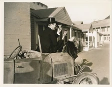 CONSTANCE BENNETT BRIAN AHERNE 1937 CANDID Studio Lot MERRILY WE LIVE MGM Photo