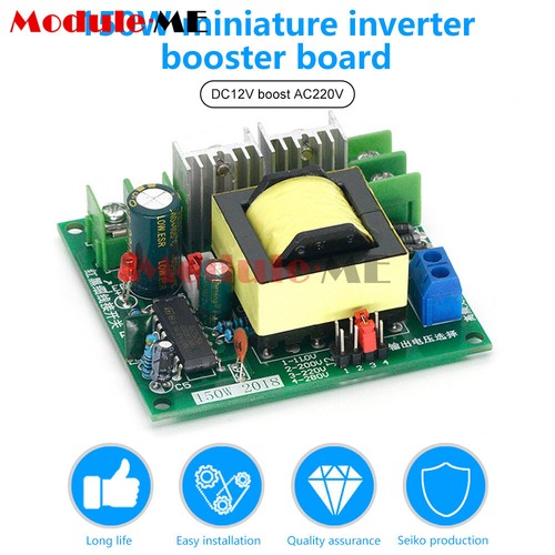 High Power 150W DC12V to 110V 220V Home Battery Inverter Converter Boost Module - Picture 2 of 10