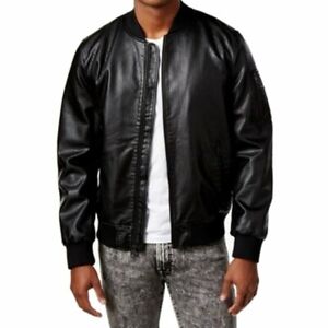 guess bomber jacket black