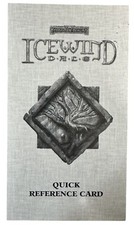 ICEWIND DALE original Quick Reference Card 2000   Forgotten Realms D D