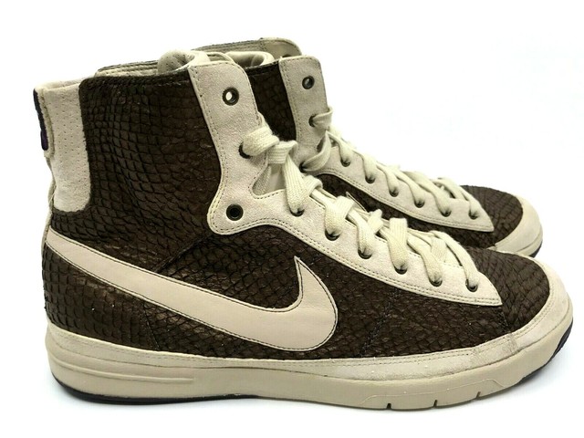 beige nike high tops