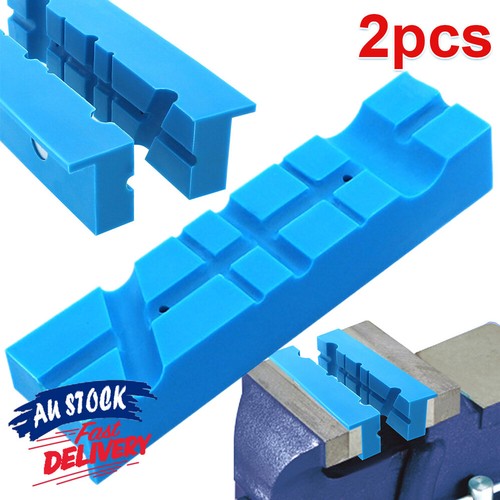 4" Magnetic Reversible Soft Jaws For Bench Vise - 2 Sets (4 Pads Total), Aluminum 4 thumbnail image