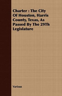 Verschiedene - Charter Die Stadt Houston Harris County Texas als Pass - J555z