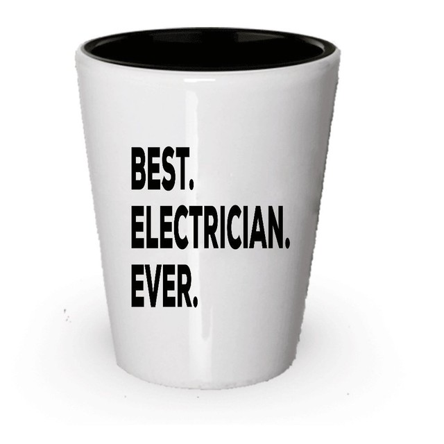 Electrician Shot Glass Electricians Gifts Funny Gag Gift For Men