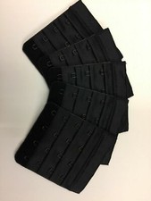 Black 4 By 3 Bra Hook Extenders, Lot Of 5. A133jv