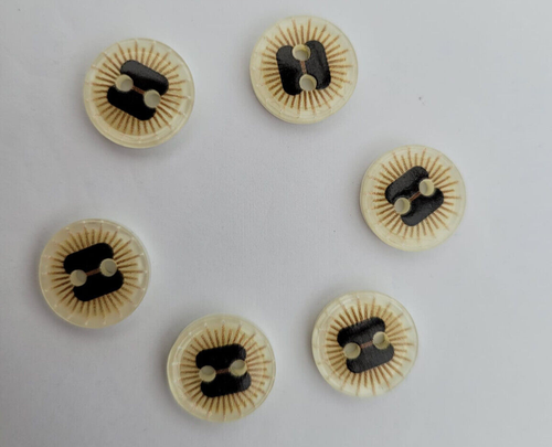 Baby buttons - Retro - 12mm round 2 hole flat novelty button - Craft - Cardigan - Picture 37 of 39