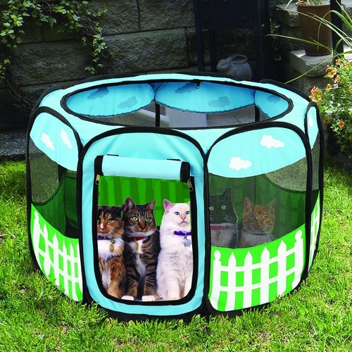 Best Pet Playpen Puppy Tent Dog Cat Exercise Kennel Popup Portable Crate - Picture 12 of 12