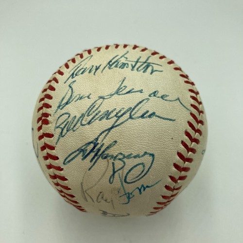1973 Oakland A's Athletics World Series Champs Team Signed Baseball JSA COA - Picture 7 of 9