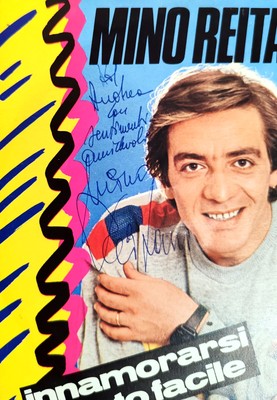 MINO REITANO ELISA Original Autogramm 7 '' VERLIEBEN IST EINFACH 1983