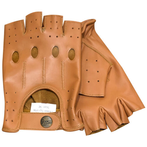 Retro Style Leather Fingerles Driving Cycling Fashion Vintage Unlined Gloves 309 - Picture 15 of 58