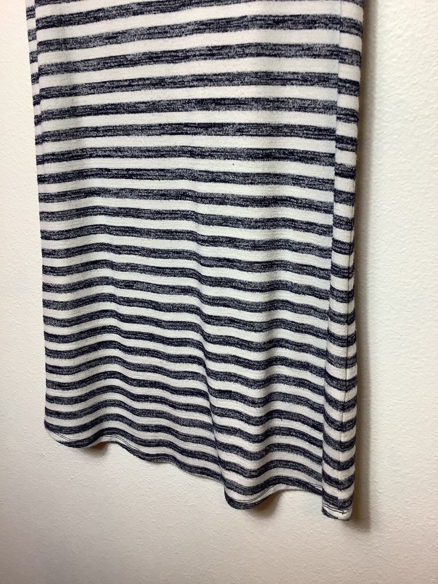 Market & Spruce Britta T-shirt Dress women's Size Small blue & white button  back | eBay