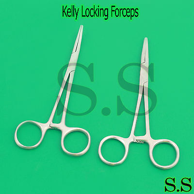 6 KELLY MOSQUITO HEMOSTAT LOCKING FORCEPS 3.5/"-8/" CVD