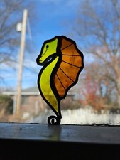 Tiffany Stained Glass Seahorse