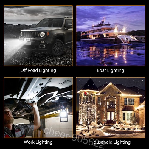 2x 4" pulgadas LED Barra de luces de trabajo Spot Pods Off Road Truck Lámpara de conducción antiniebla SUV ATV - Imagen 6 de 8