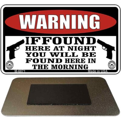 Warning If Found Novelty Magnet Fridge Refrigerator Home Kitchen & Car