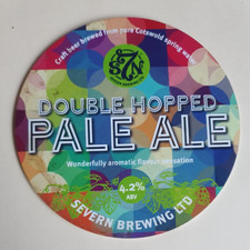 SEVERN brewery DOUBLE HOPPED PALE ALE real ale beer pump clip badge Cotswolds