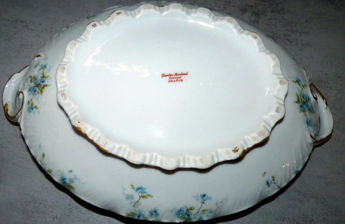 Antique c.1903 Haviland Limoges 10” Covered Serving Bowl