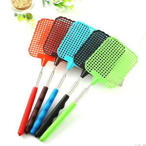 6 EXPANDABLE FLY SWATTER telescoping reach bug zapper insect extermator new