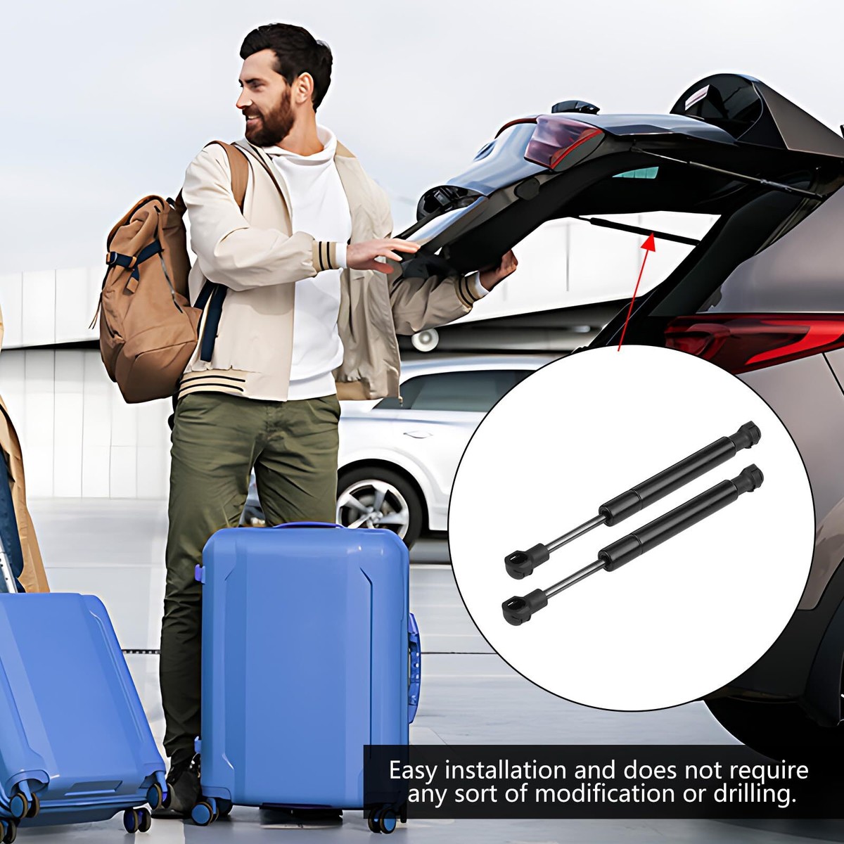 LST Gasdruckfeder Für Audi Q3 Motorhaube 2011-2018 | 210N Dämpfer Ersatzteil