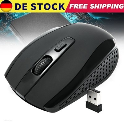 PC Maus Kabellos USB Wireless 2,4Ghz Mouse Computer Notebook Laptop Funkmaus