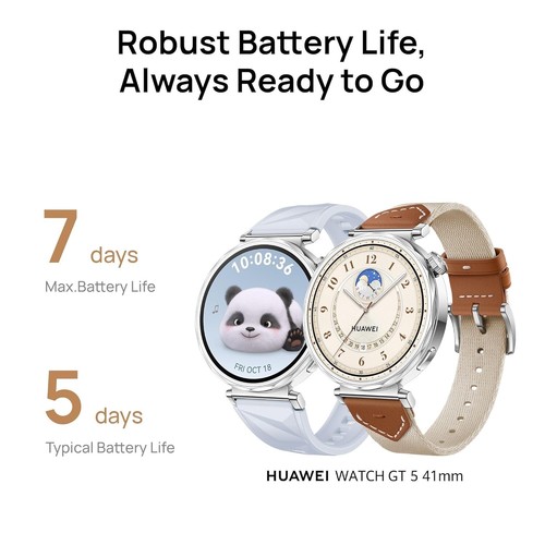 Huawei WATCH GT 5 41mm , 7 Days Battery, Built-in maps,iOS &Android ,Pro-level - 第 5/7 張圖片