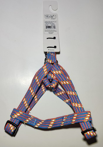 Lake & Trail Step-In Dog Harness Size M Medium (15-23 In) Pink & Blue Reflective - Picture 2 of 2