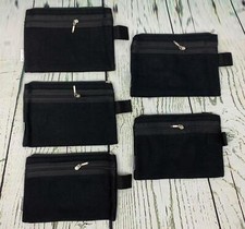 Cotton 16oz Canvas Zipper Makeup Pouch Coin Purse Cellphone 5 Pack