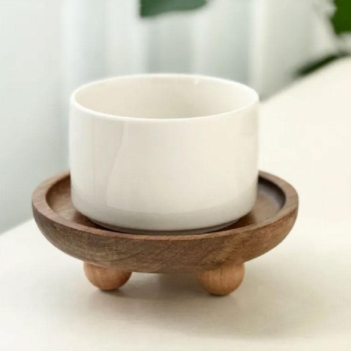 Wood Riser,Small Wooden Pedestal Stand Decor Tray^ - Bild 8 von 13