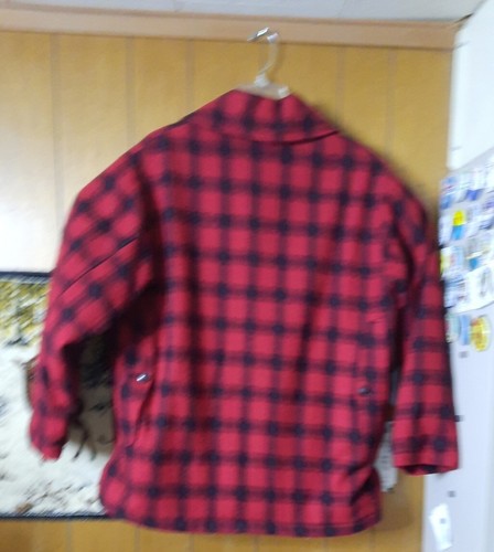 Woolrich Red Tartan Buffalo Plaid Wool Flannel Hunt Work Jacket 42 & PANTS 36w - Bild 16 von 22