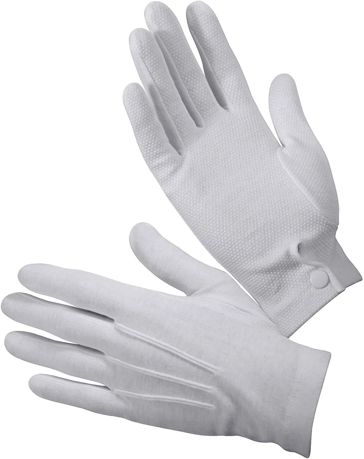 Blanco 100% algodón Guantes y mitones para hombres