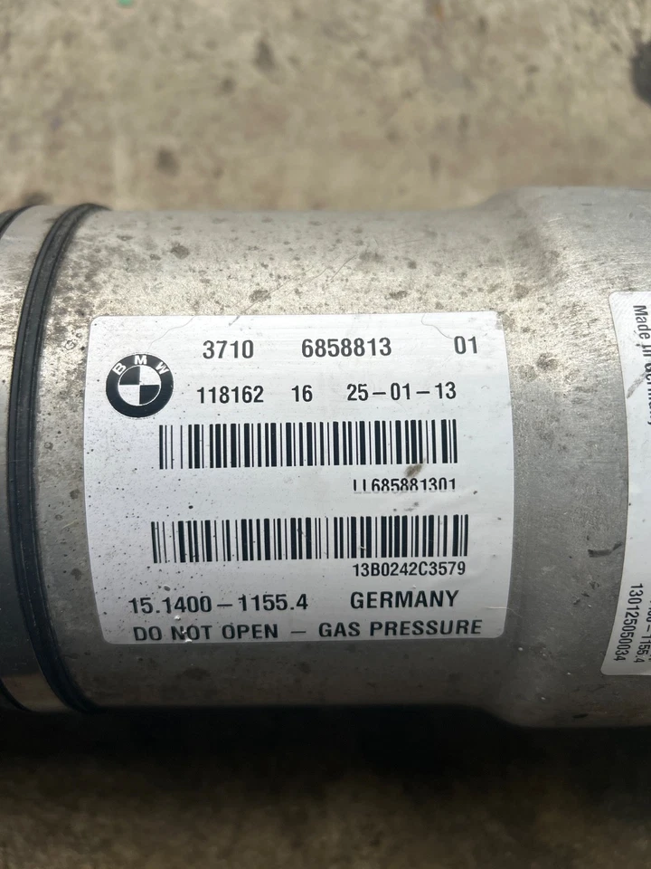 09-15 BMW 750i 750Li Amortiguador de aire trasero izquierdo lado conductor puntal fabricante original Foto 2 de 2