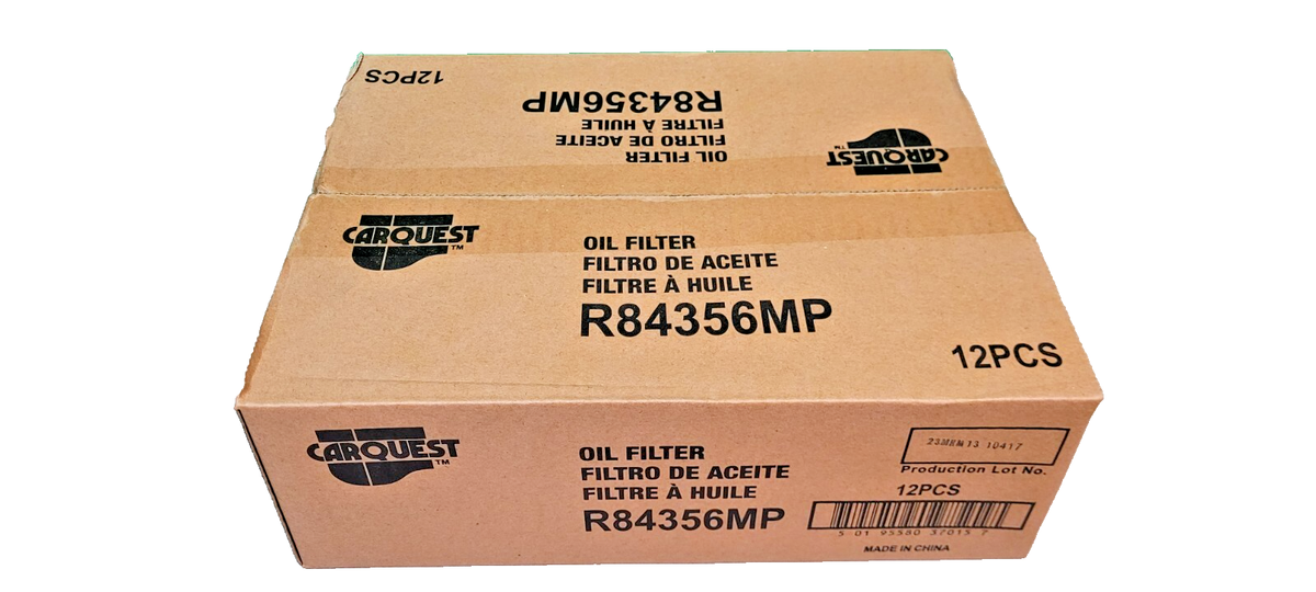 QTY. 12) Carquest Engine Oil Filter R84356 R84356MP for Z91B Z79X