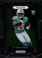2023 Panini Prizm De'Von Achane #365 Miami Dolphins 20L