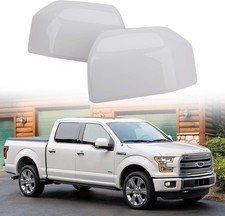 White Mirror Cover Caps Compatible with Ford F150 2015 2016 2017 2018 2019 2020