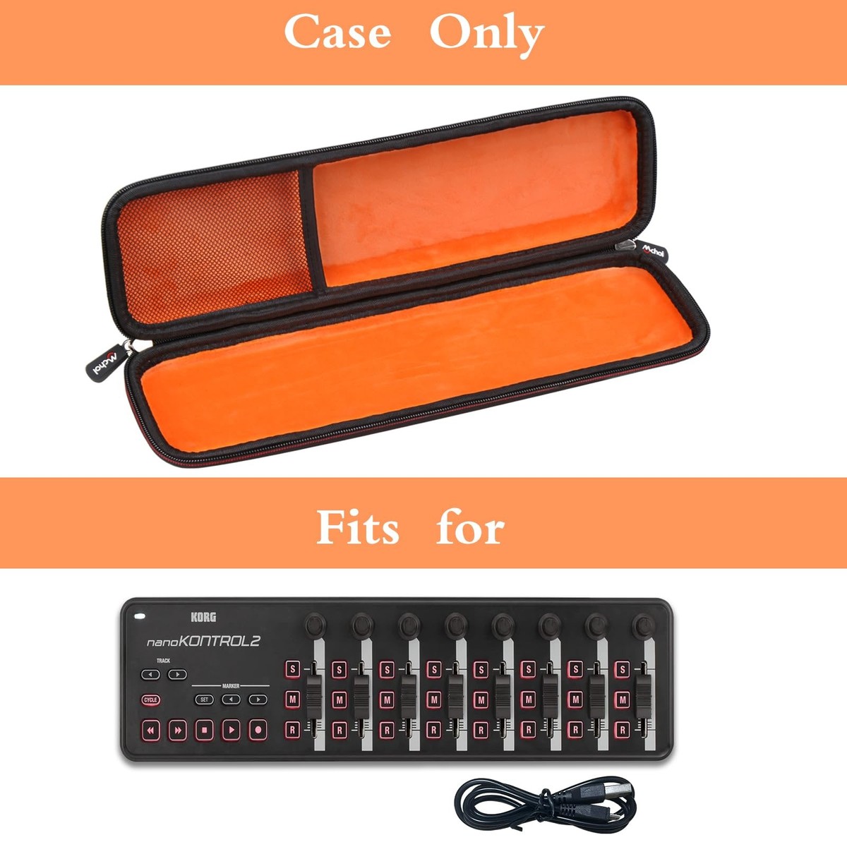 Mchoi Hard Portable Case Compatible with Korg nanoKONTROL2 Slim