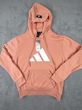 New adidas Mens Sportswear Future Icons 3-Stripes Hoodie Sz Medium Ambient Blush