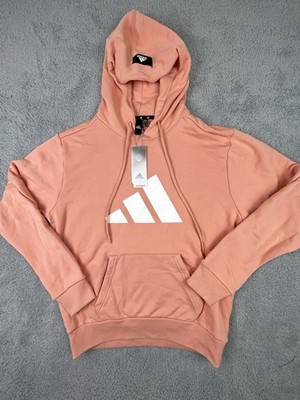 New adidas Mens Sportswear Future Icons 3-Stripes Hoodie Sz Medium Ambient Blush