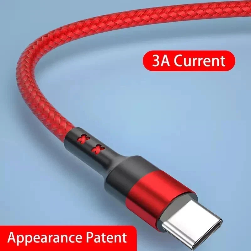 USB A to Type C Fast Charger Cable 3A For Samsung Mobile Phone Lead USB C Cable - Image 2 of 4