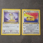 Pokémon TCG Base Set Vintage 2-Card Lot - Meowth Persian 1st edition English