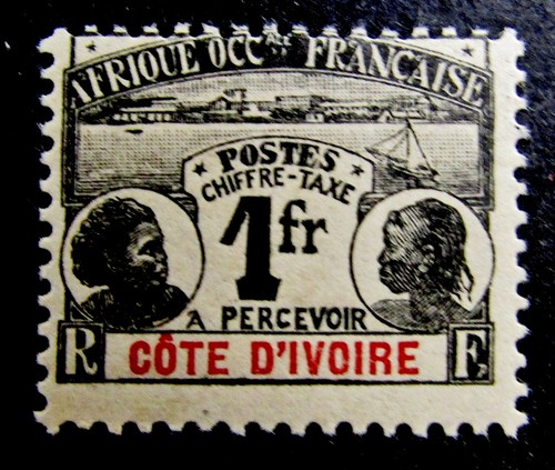 nystamps Französische Elfenbeinküste Briefmarke # J8 postfrisch OG H L18y3588
