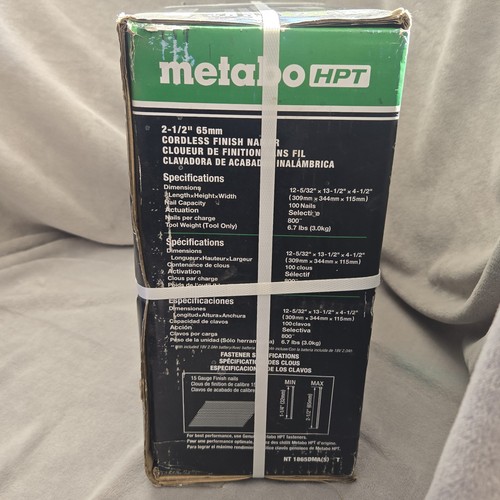 Clavadora Metabo HPT Inalámbrica 15 GA Acabado en Ángulo 21/2" Kit Batería 18v NT1865DMA(S) - Imagen 13 de 15