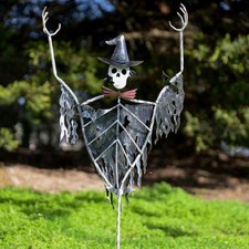 Recycled Metal Skeleton Garden Lawn Spike - Metal Outdoor Decoration