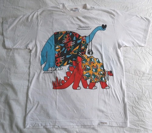 CRAZY SHIRTS HAWAII B KLIBAN T Shirt SMALL 80s Vintage NEW Old Stock USA Made - Picture 1 of 8