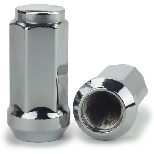 24 Truck Lug Nuts 1.9" Long Bulge Acorn 14x2 Chrome 3/4" Hex - Picture 4 of 5