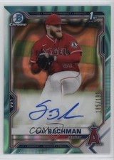 2021 Bowman Draft Chrome Pick Aqua Lava Refractor 185/199 Sam Bachman Auto 0xk7