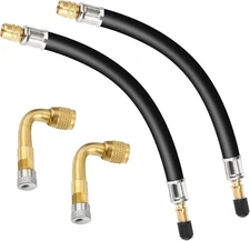 Mudder 2 Pieces 8.25 Inch Flexible Tire Valve Extension as the picture shown