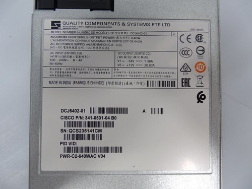 CISCO DCJ6402-01 POWER SUPPLY MODULE (130390 - NEW) - Picture 3 of 3