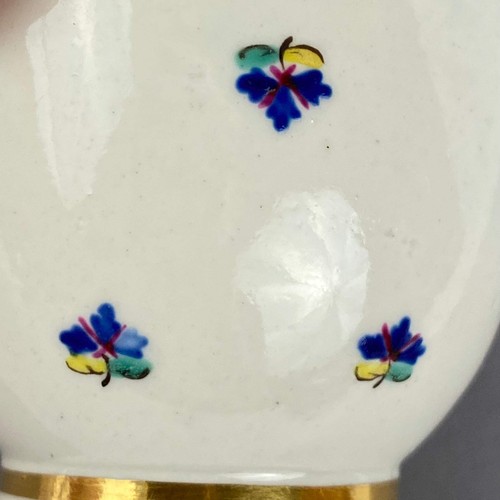 Set of 4 Caughley Cornflower Coffee Cups Gold Gilt 18thc Antique English Porcela - Picture 6 of 20